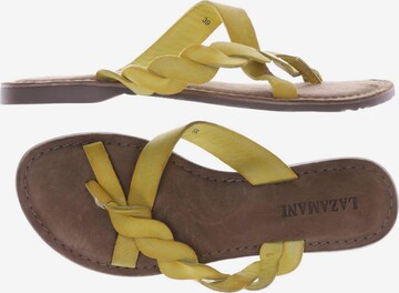 LAZAMANI Sandals & High-Heeled Sandals in 39 in Yellow: front