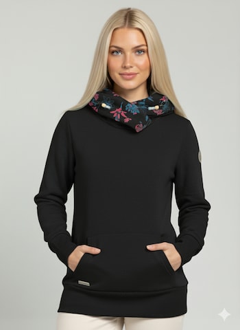 Ragwear Sweatshirt in Black: front