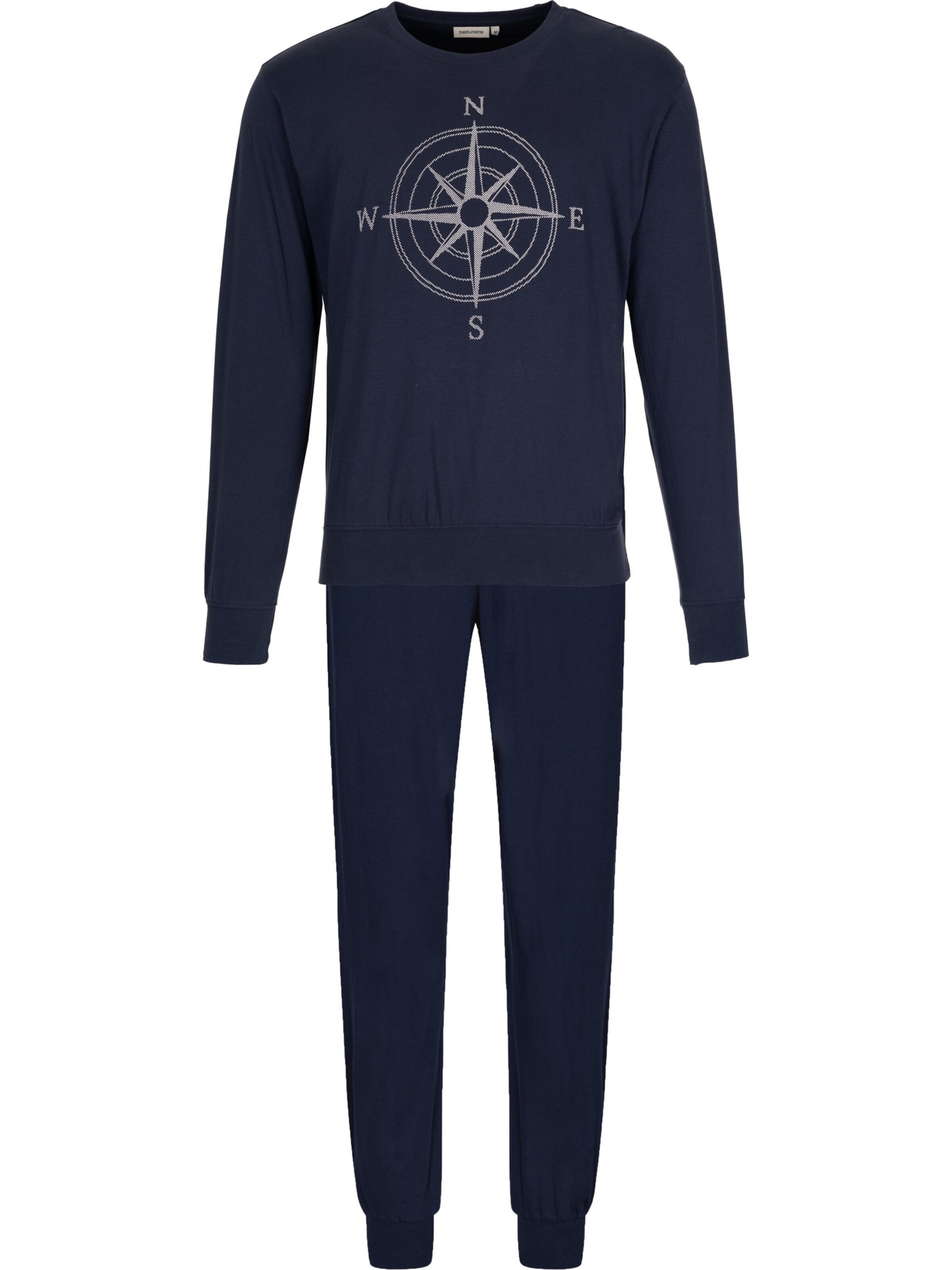 Pastunette Pyjama lang 'Cloud Navigator' in Blauw