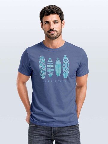 Neverless Shirt 'Long Beach' in Blue
