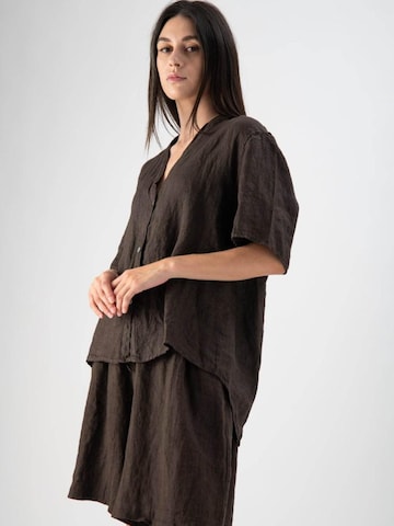 MND T-shirt 'Wild Linen' i brun