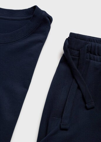 MANGO MAN Pyjama kurz in Blau