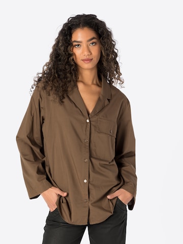 WEEKDAY Blouse 'Mira' in Brown: front