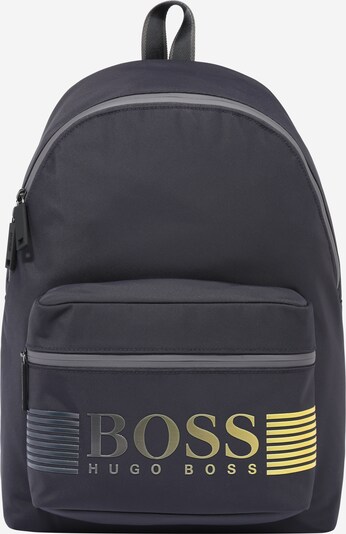 BOSS Casual Seljakott 'Pixel' tumesinine / kollane / hall, Tootevaade