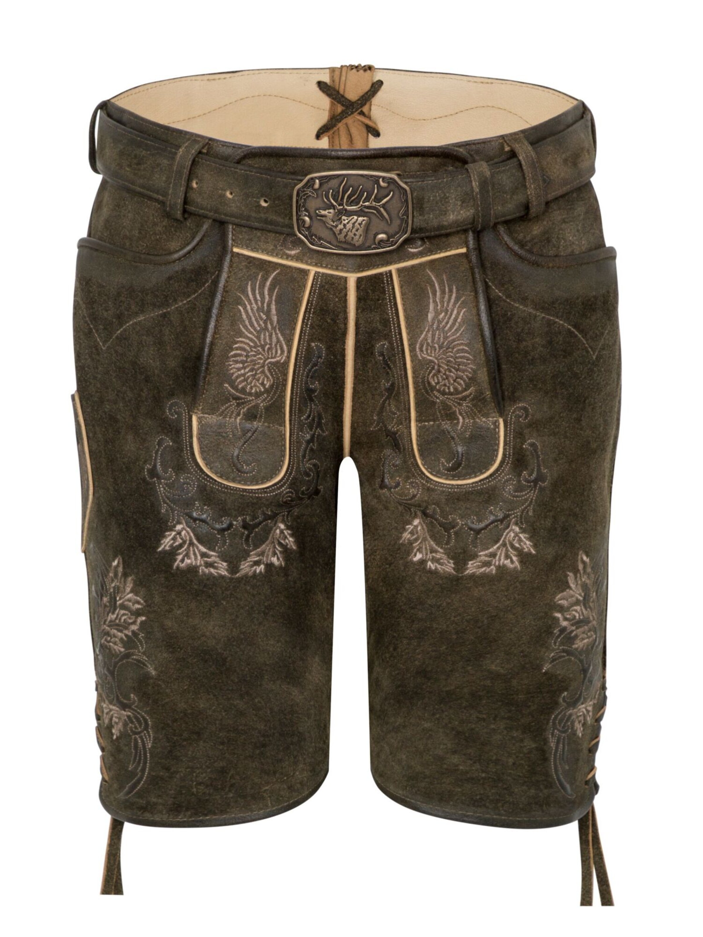 SPIETH & WENSKY Regular Hose 'Weikhard' in Braun: Vorderseite