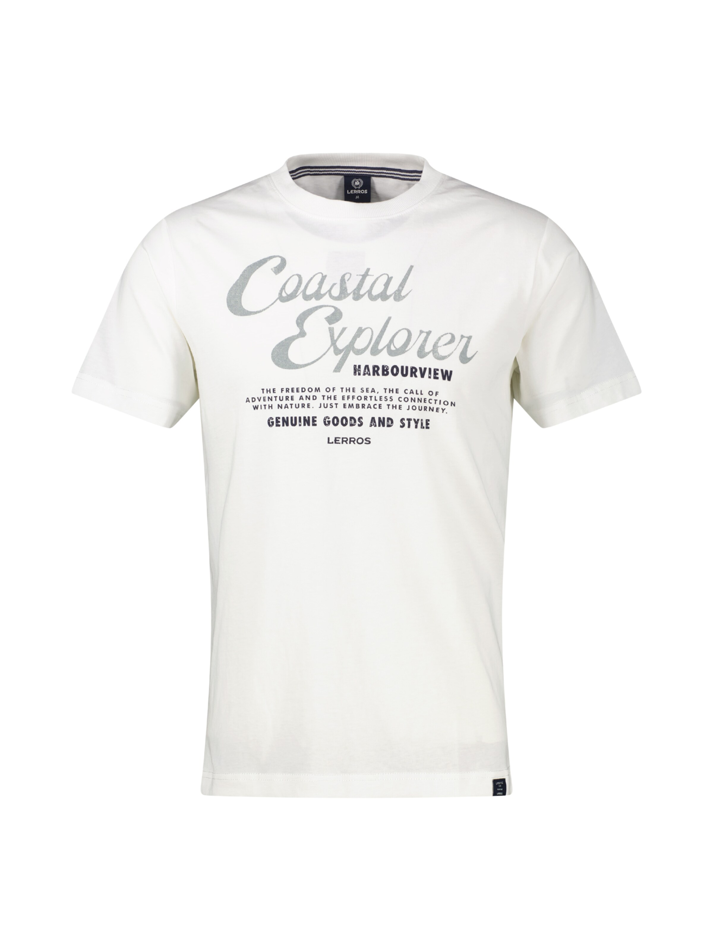 T-Shirt LERROS en blanc : devant