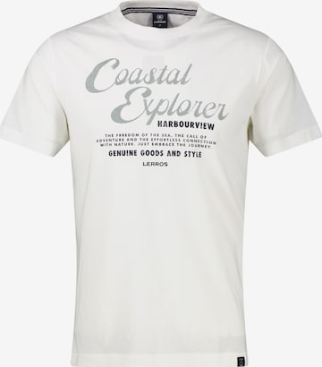 T-Shirt LERROS en blanc : devant