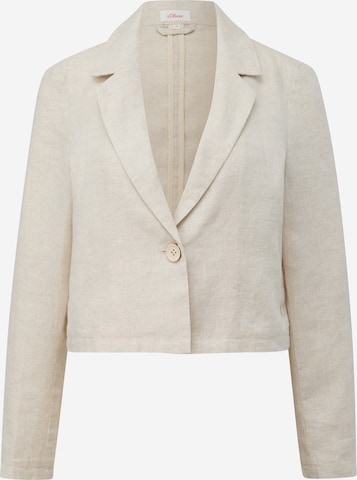 s.Oliver Blazer in Beige: front