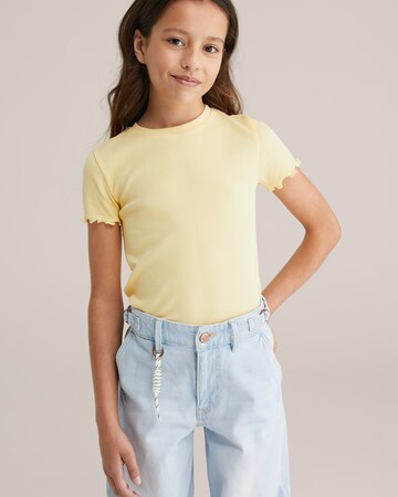 WE Fashion T-shirt i gul: framsida