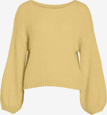 VILA Sweter 'CHOCA' w kolorze żółty: przód