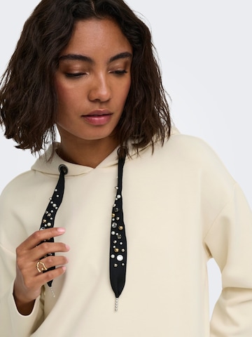 ONLY Sweatshirt 'ONLSCARLETT' in Beige