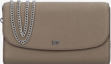 DKNY Clutch 'Sidney' in Brown: front