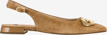 Högl Ballet Flats with Strap 'Jacky' in Beige: front