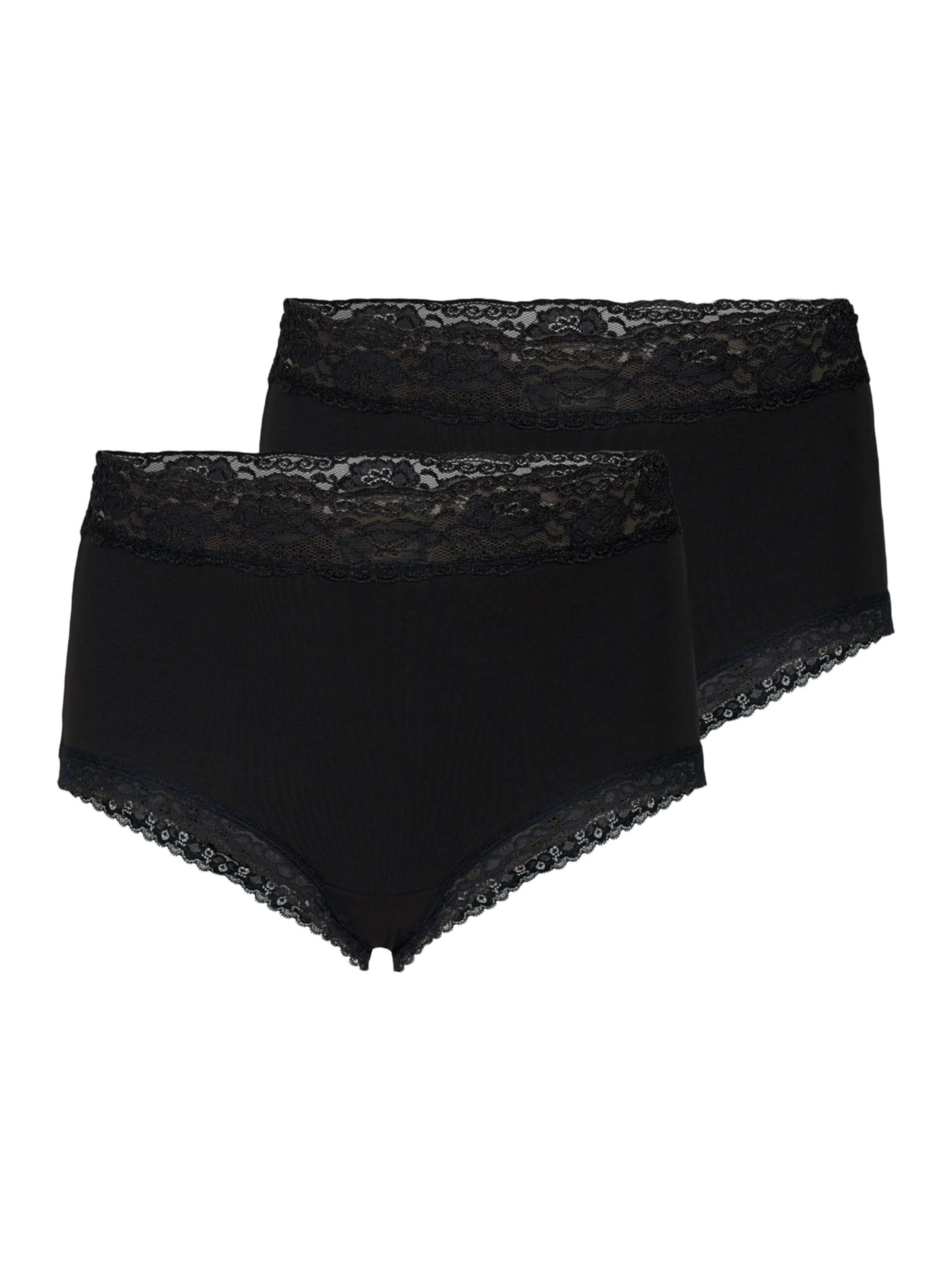 Devoted by Zizzi Panty 'Comfy' in Black: front