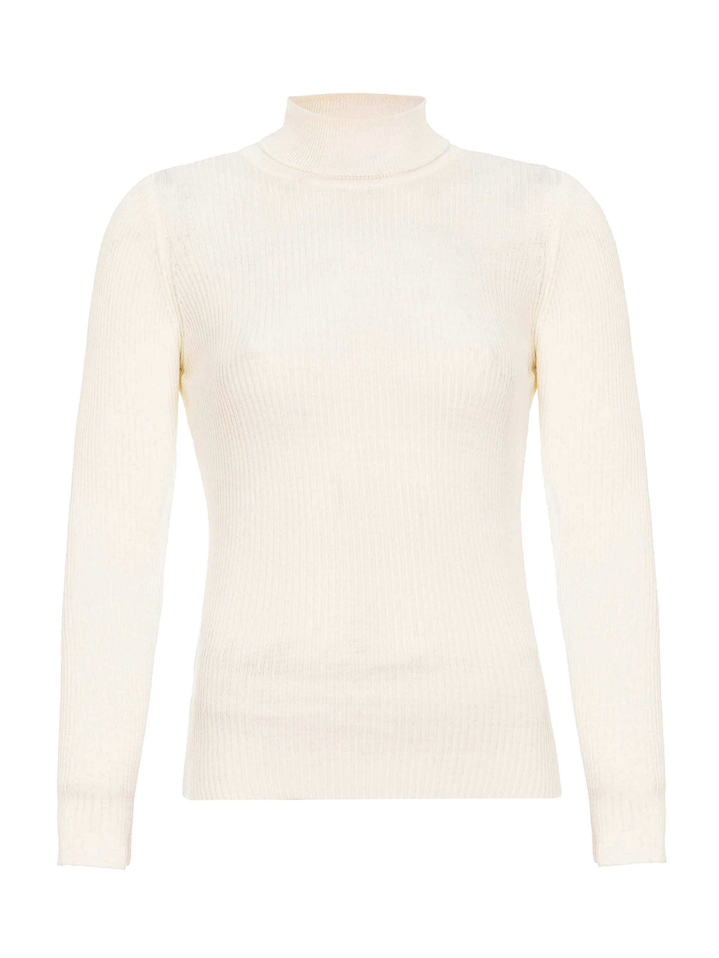 CIPO & BAXX Rollkragenpullover P227 in Weiß: Vorderseite