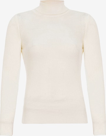 CIPO & BAXX Rollkragenpullover P227 in Weiß: Vorderseite