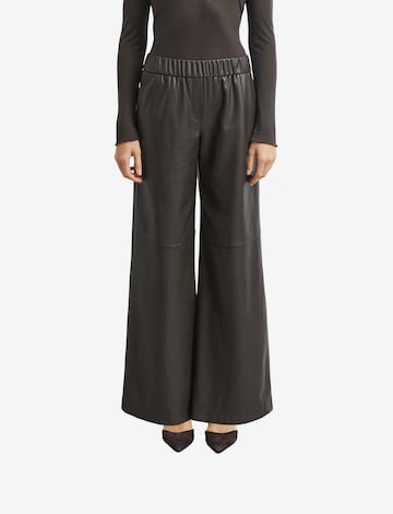 Wide Leg Pantalon COMMA en marron : devant