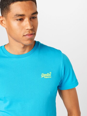 Superdry Regular Fit T-Shirt in Blau