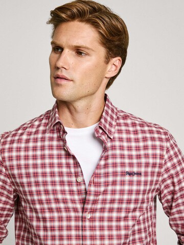 Pepe Jeans Regular fit Overhemd 'Alfred' in Rood