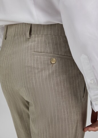 HECHTER PARIS Regular Trousers 'MODERN FIT' in Beige