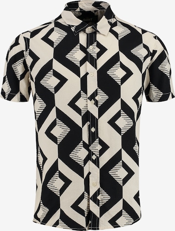 Key Largo Regular fit Overhemd 'MSH TRACK' in Beige: voorkant