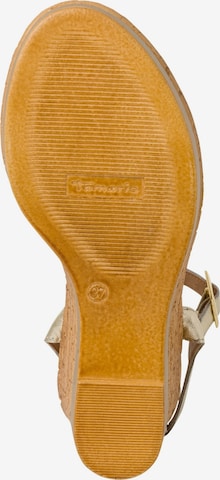 Sandales TAMARIS en or