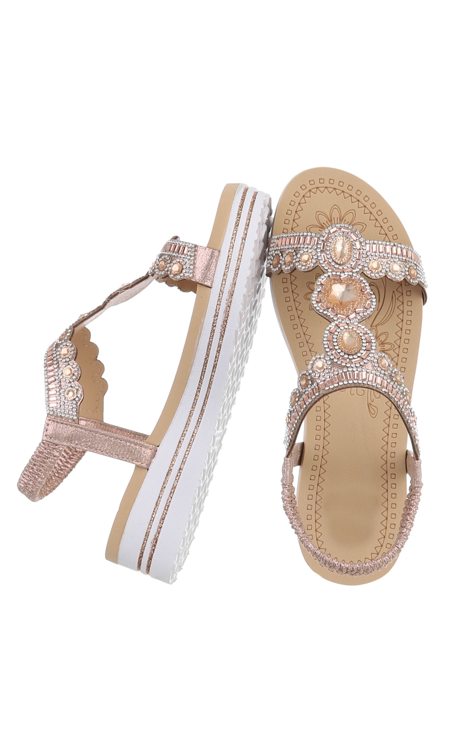 Ital-Design Sandale in Beige