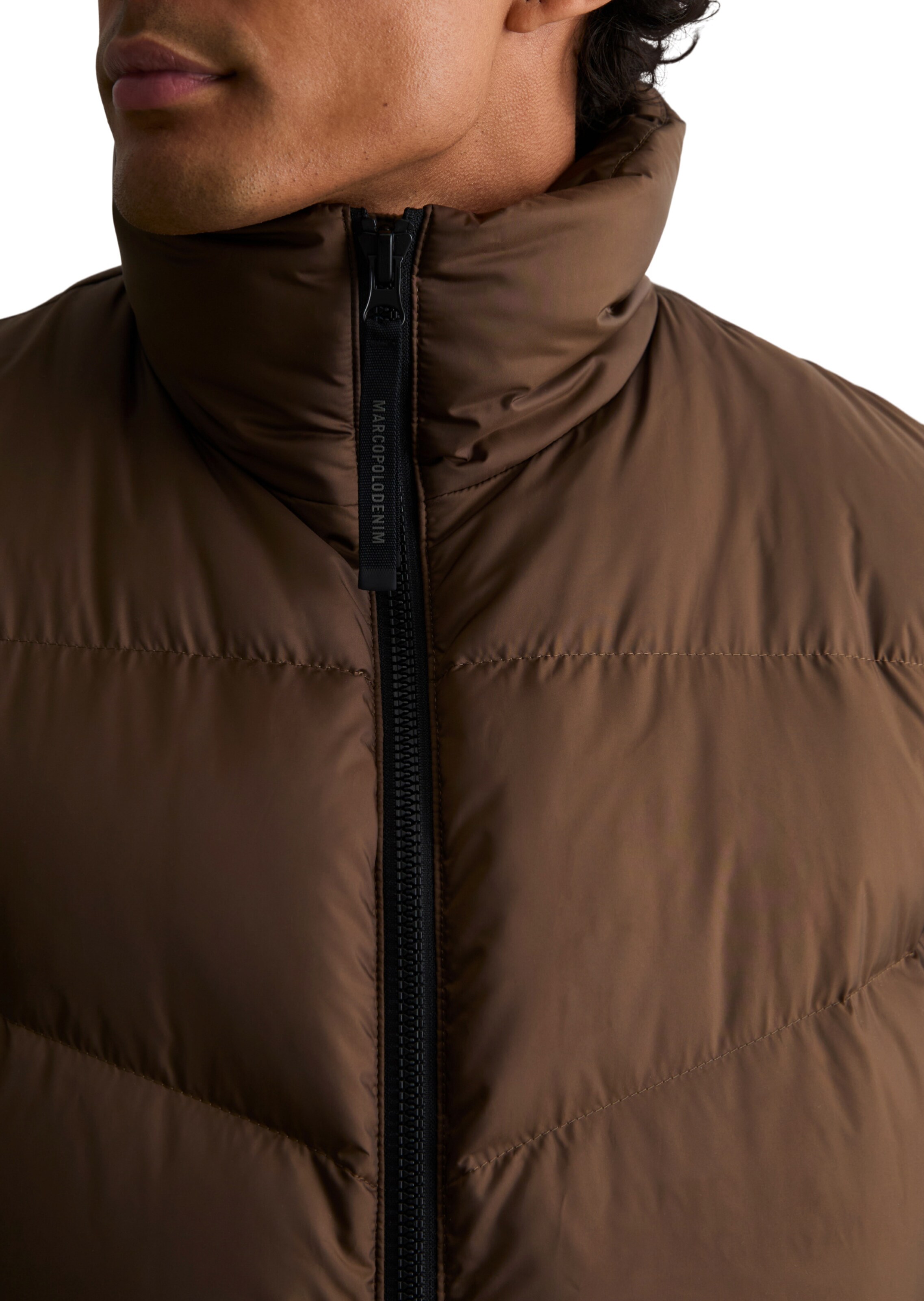 Gilet Marc O'Polo DENIM en marron : devant