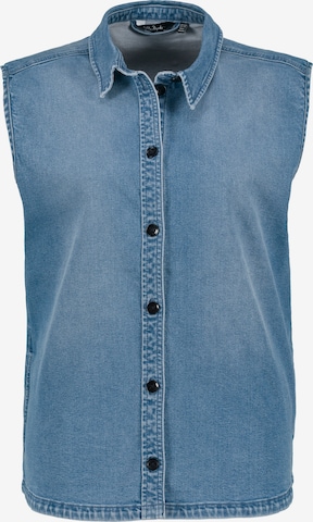 Ulla Popken Bodywarmer in Blauw: voorkant