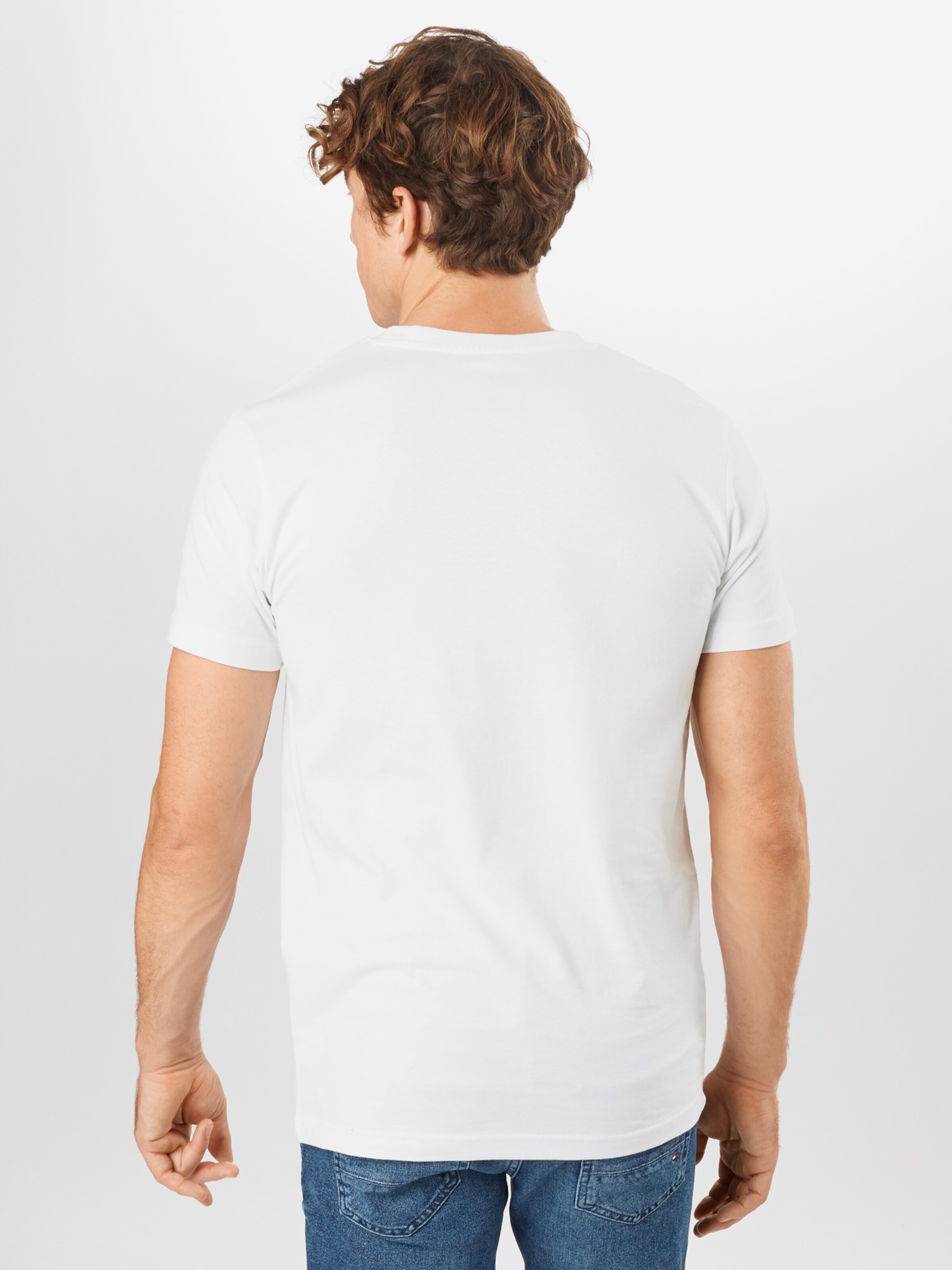 Männer Große Größen Mister Tee T-Shirt 'LA Sketch' in Weiß - XN68879 Männer Große Größen Mister Tee T-Shirt 'LA Sketch' in Weiß - XN68879
