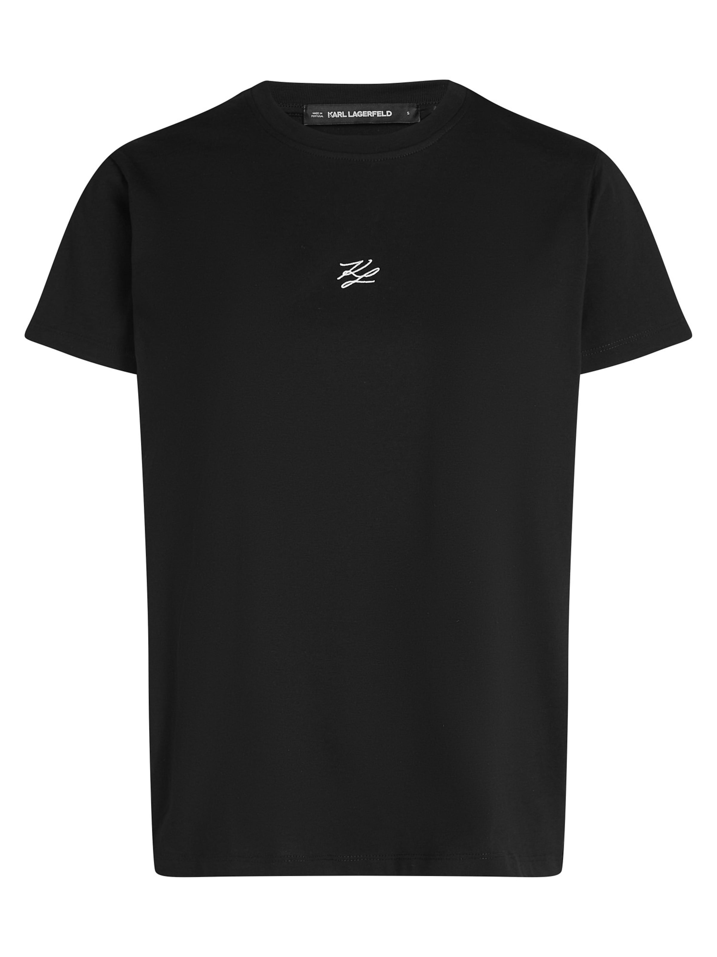 Karl Lagerfeld Póló - fekete: elől