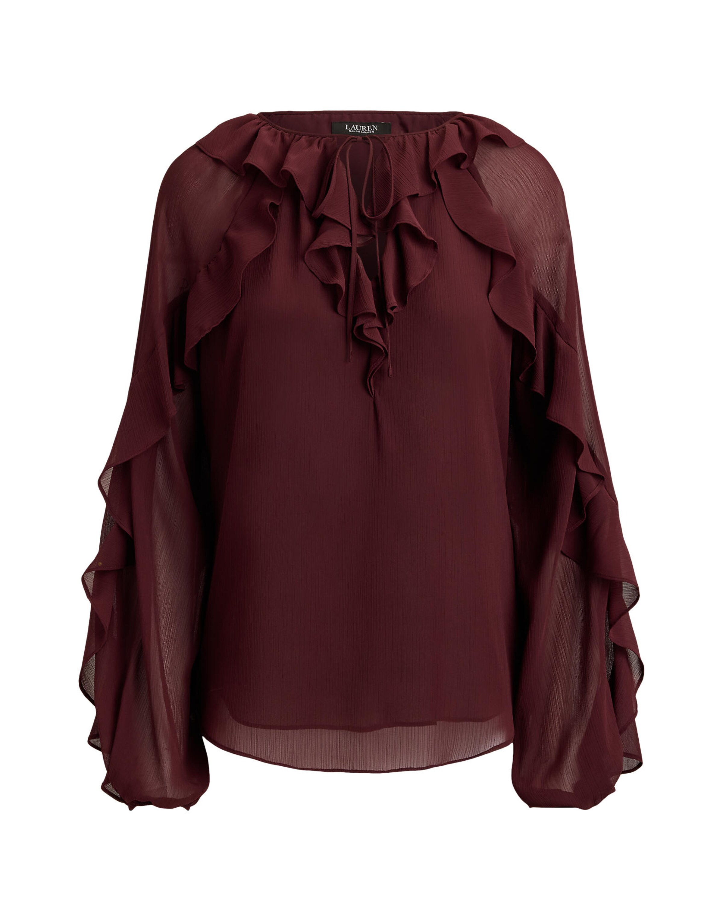Lauren Ralph Lauren - Blusa 'POLY' en rojo: frente