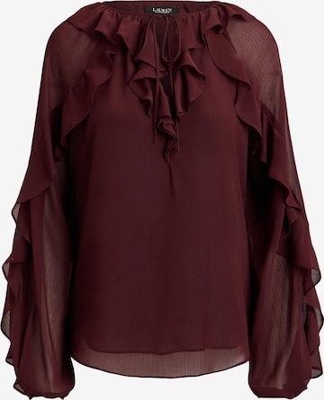 Lauren Ralph Lauren - Blusa 'POLY' en rojo: frente