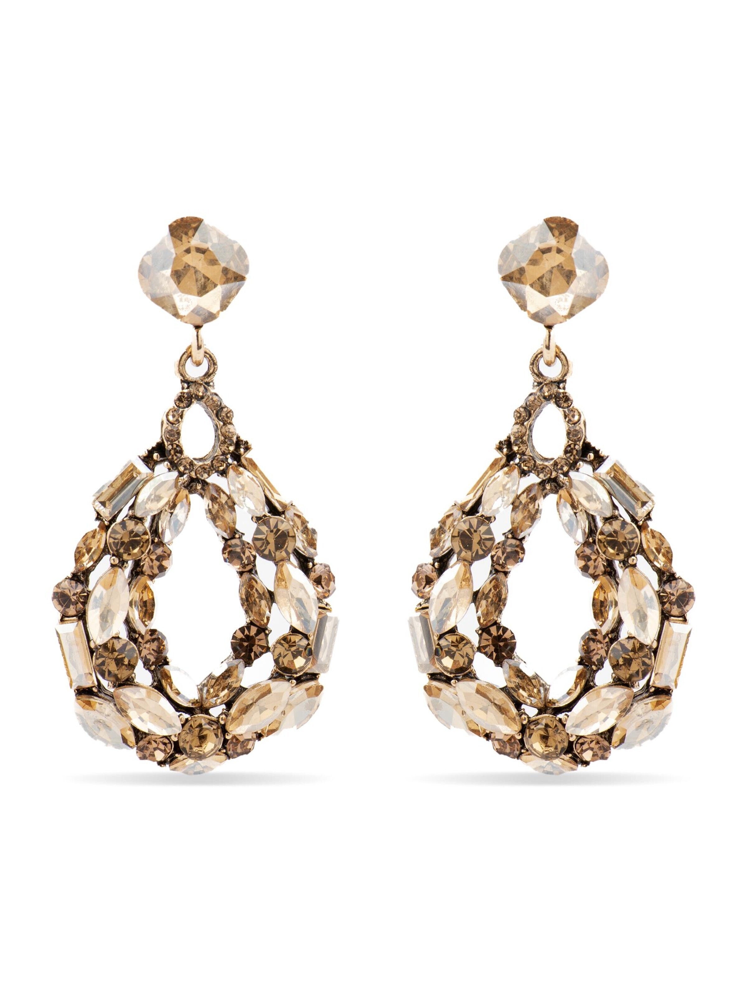 LUXBYLUX Earrings in Brown: front