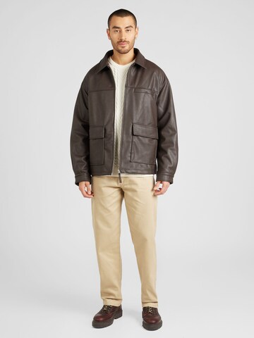 TOPMAN Between-season jacket in Brown