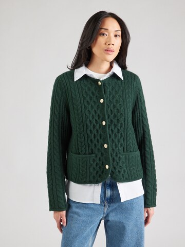 Abercrombie & Fitch - Casaco de malha em verde: frente
