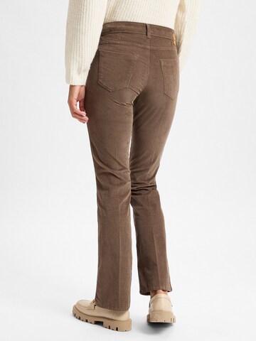 Bootcut Pantalon à plis 'Shakira' BRAX en gris