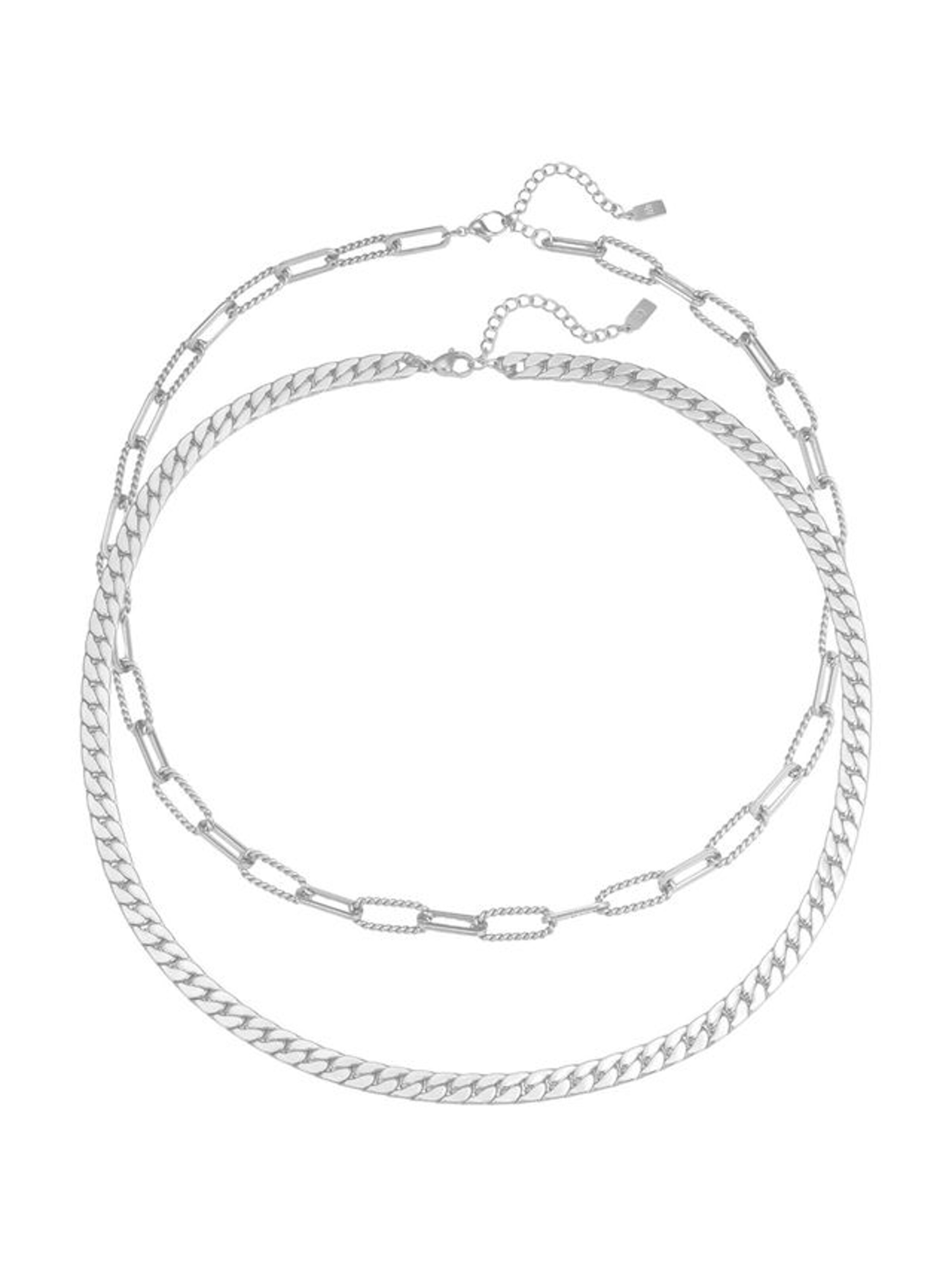 Hey Happiness - Cadena 'Chunky' en plata