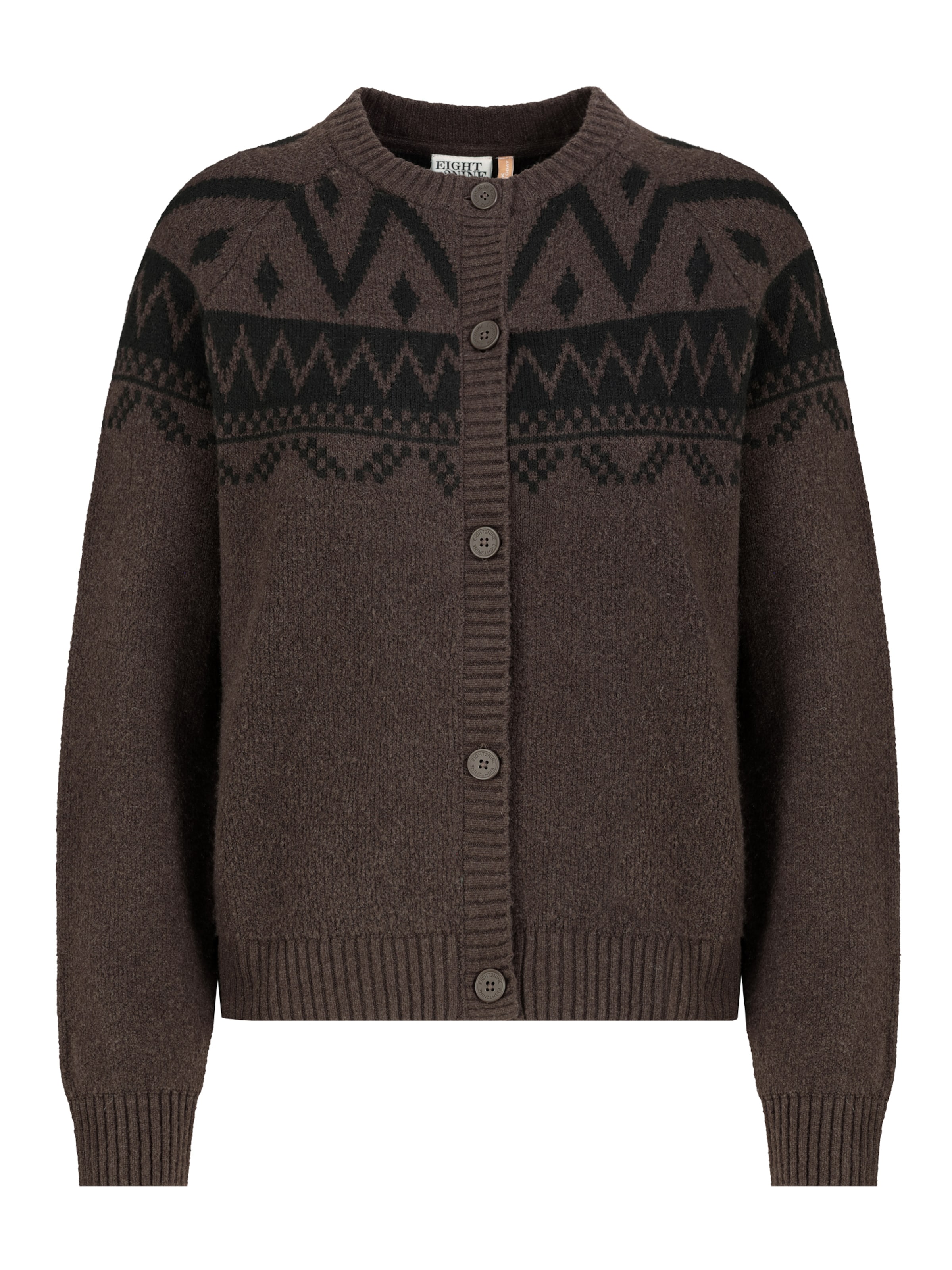 Eight2Nine Knit cardigan in Brown: front