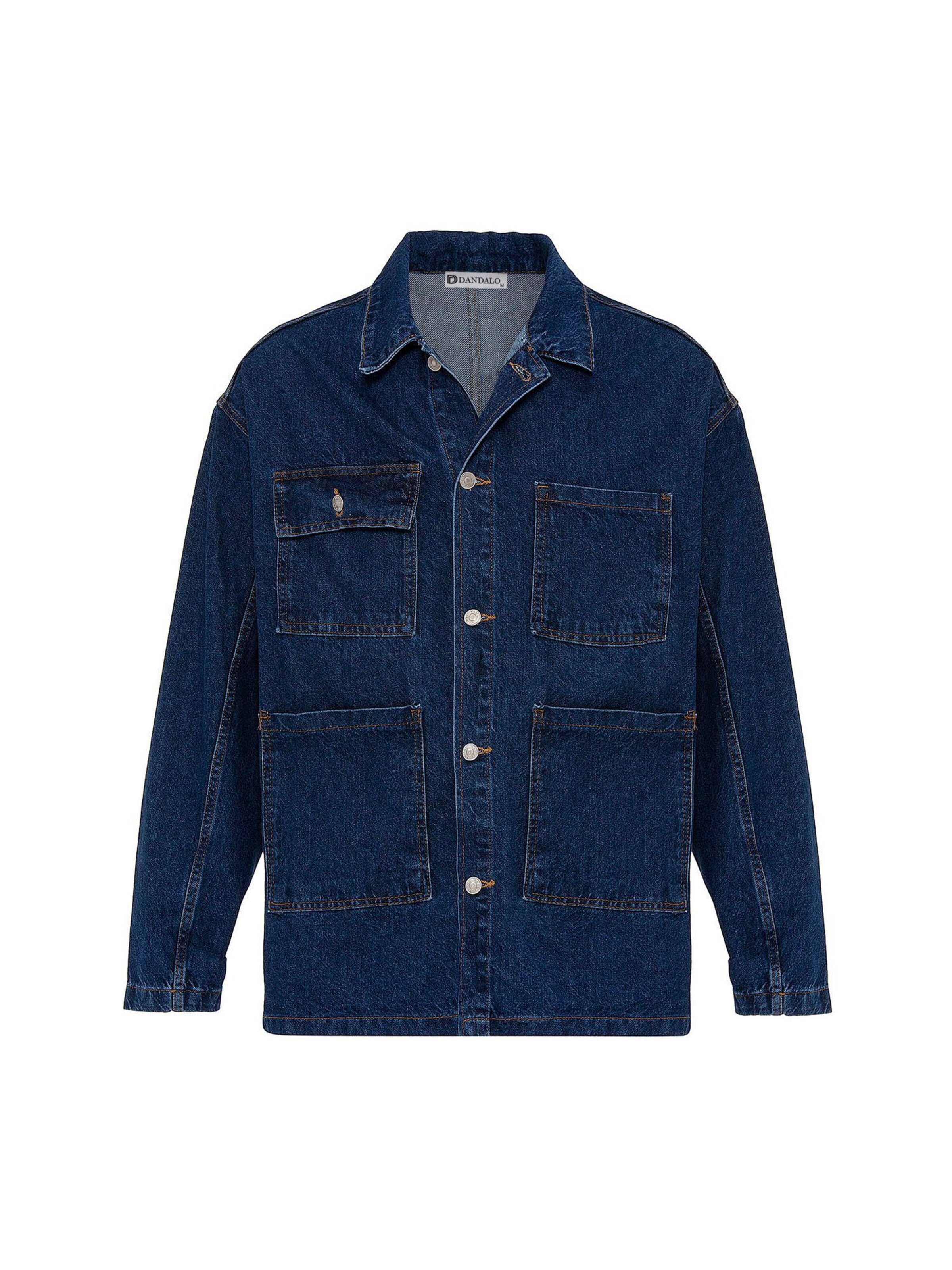 Giacca di mezza stagione di Dandalo in blu: frontale