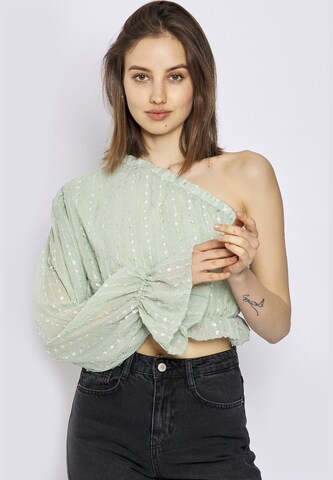 FRESHLIONS Blouse in Green: front