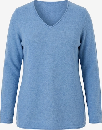 Ulla Popken Sweater in Blue: front