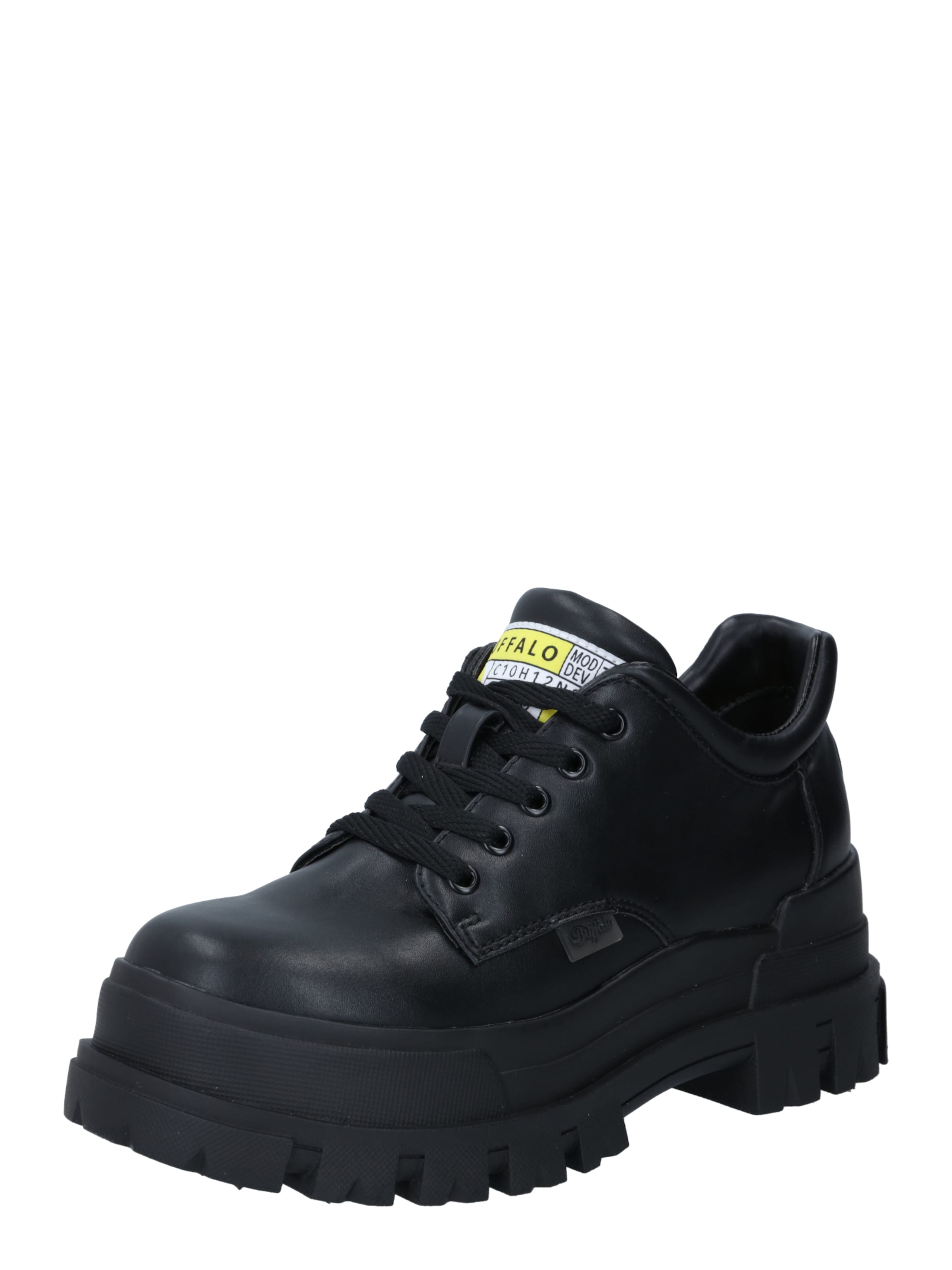 BUFFALO Lace-up shoe 'Aspha Cls' in Black: front