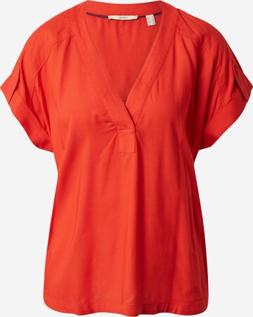 Camicia da donna di ESPRIT in rosso: frontale