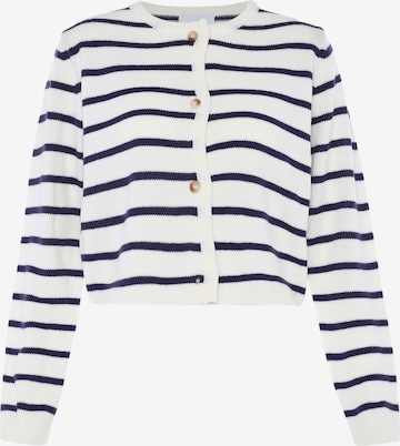 Cardigan usha BLUE LABEL en blanc : devant