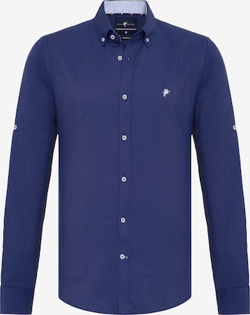 DENIM CULTURE Regular Fit Hemd in Blau: predná strana