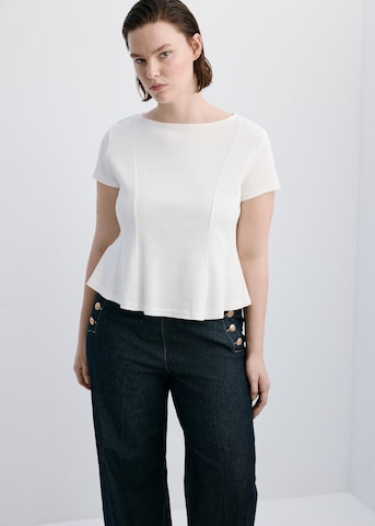 MANGO Wide Leg Jeans in Blau