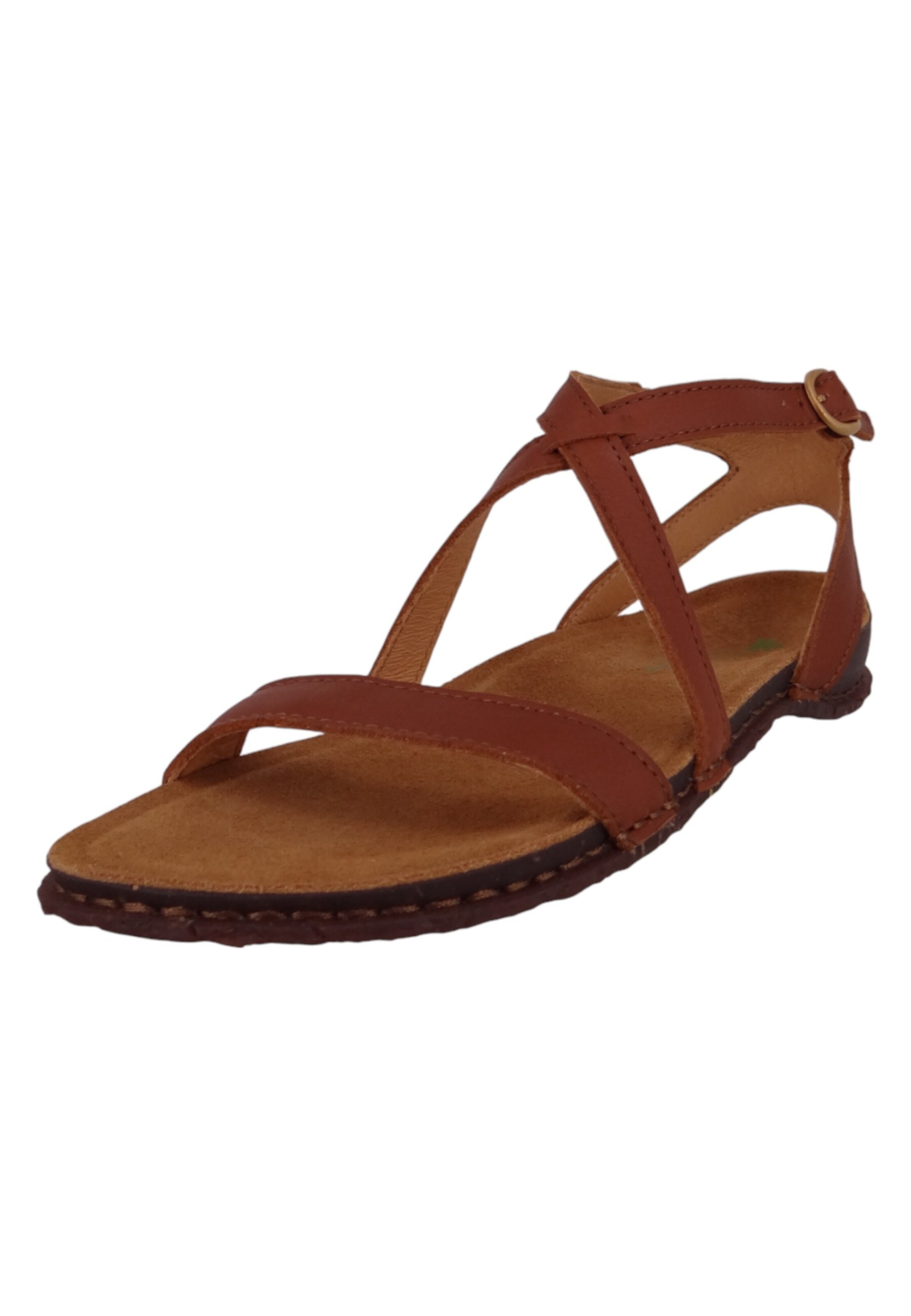 EL NATURALISTA - Sandálias com tiras em castanho: frente