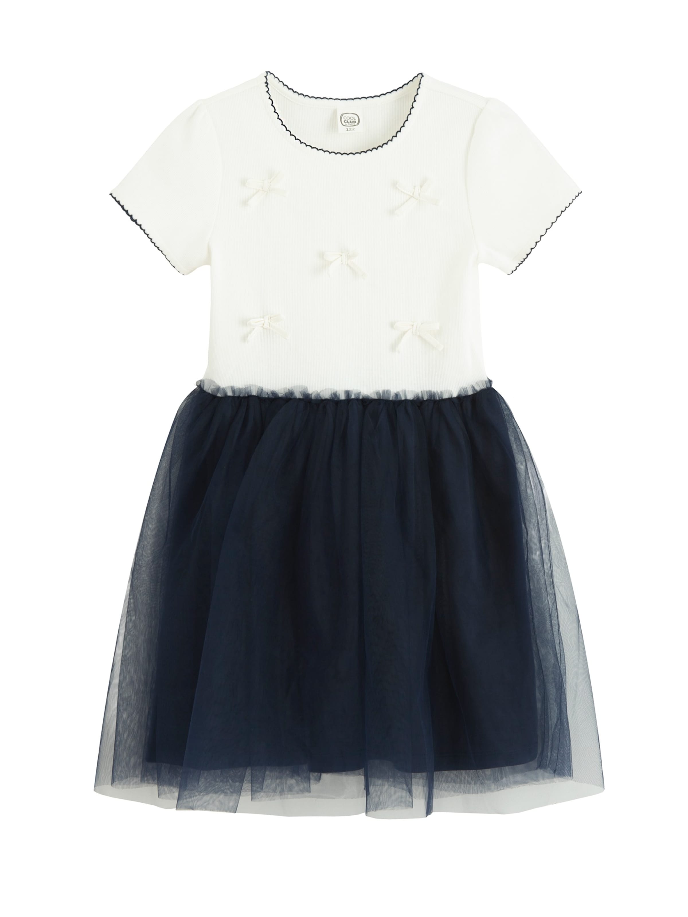 Cool Club Klänning i mörkblå / vit, Produktvy