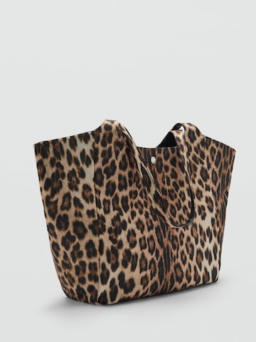 MANGO Shopper 'TAMBOR' in Brown